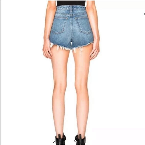 Alexander Wang denim bite in Bleach Blue shorts Sz 28 - Picture 5 of 14